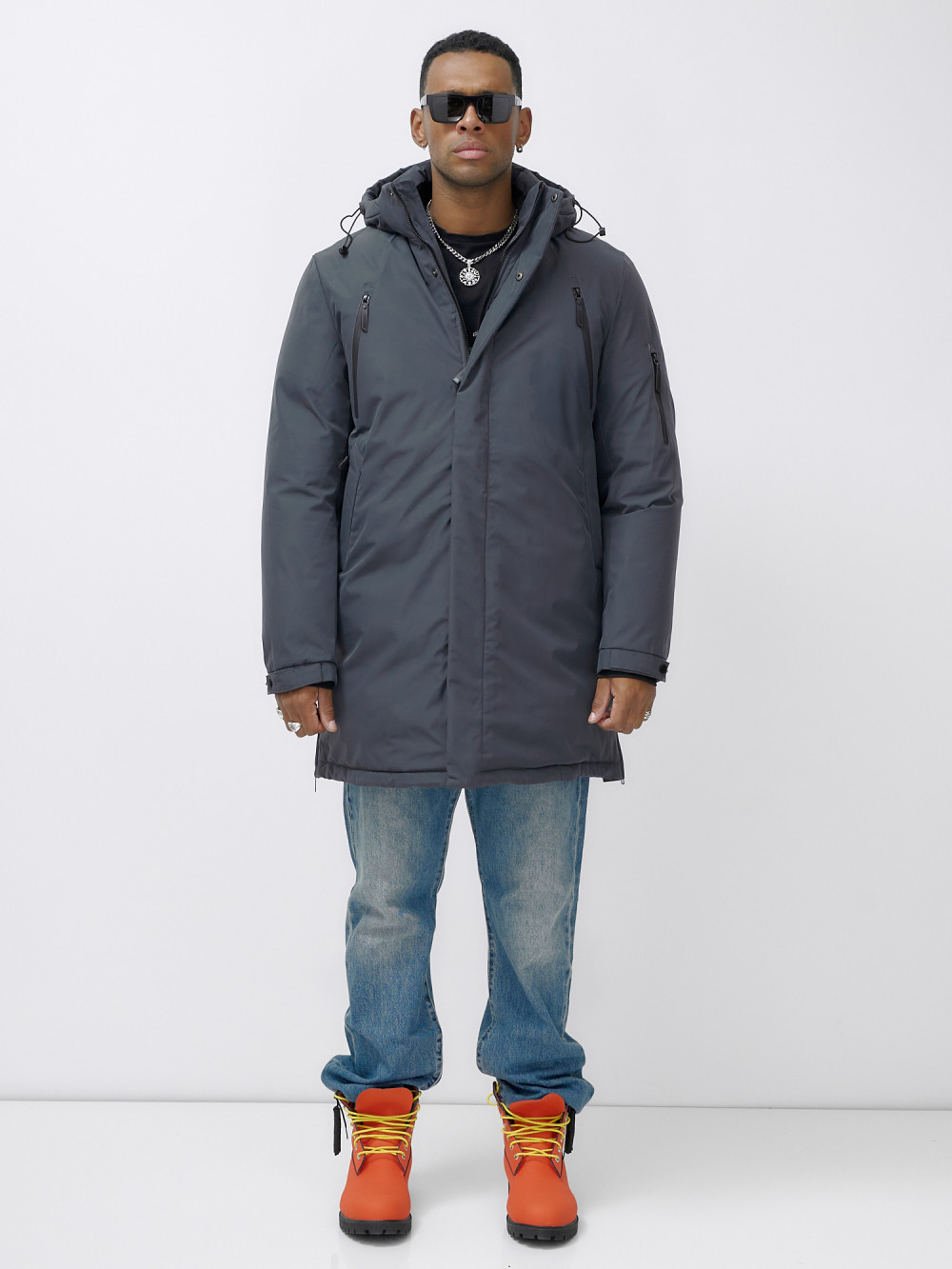 

Парка мужская MTFORCE 8385 серая XL, Серый, 8385