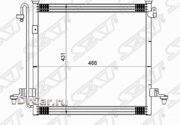 

Sat Радиатор Кондиционера Mitsubishi L200 05- SAT STMBS23940