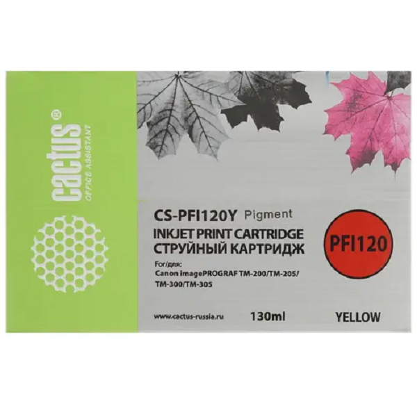 

Картридж для струйного принтера CACTUS () желтый, совместимый