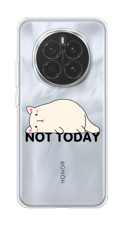 

Чехол на Honor Magic 7 Cat not today, Белый;розовый;черный, 6125550-1