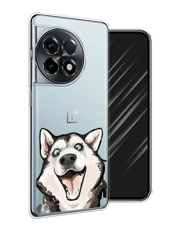 

Чехол Awog на OnePlus 11R "Радостный хаски", Белый;голубой;черный, 154150-1