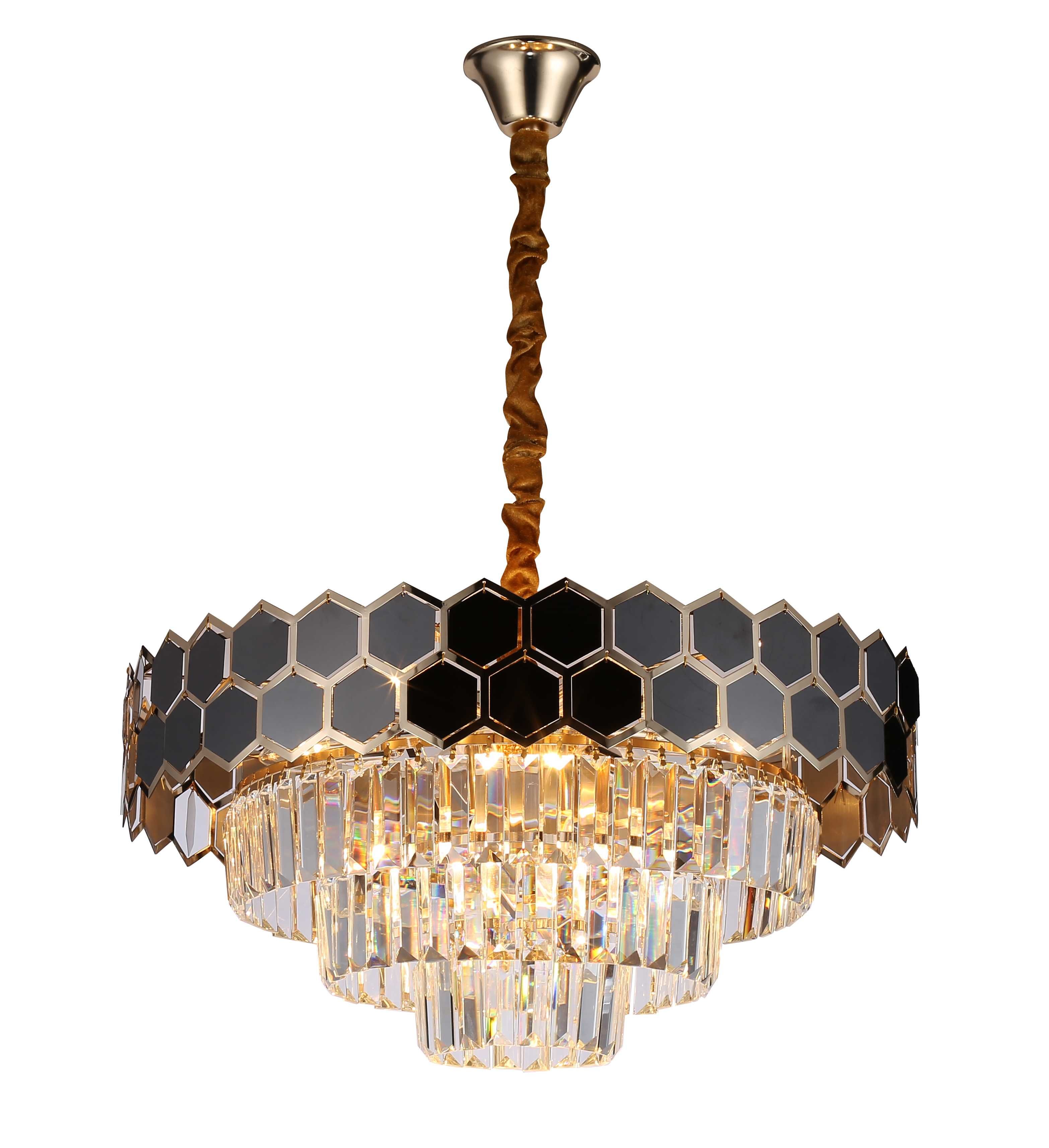 

Люстра NewRgy 26016/8+3 BLACK+GOLD