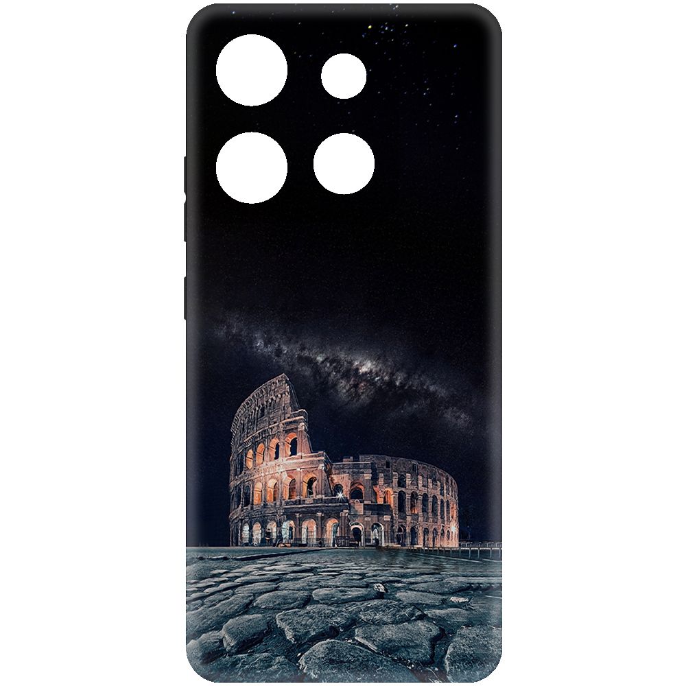 

Чехол-накладка Krutoff Soft Case Италия, Колизей для INFINIX Smart 7 HD черный