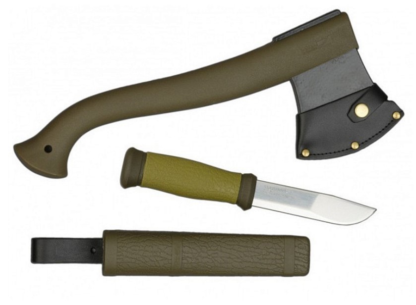 фото Набор morakniv outdoor kit mg, нож mora 2000 (green)+топор