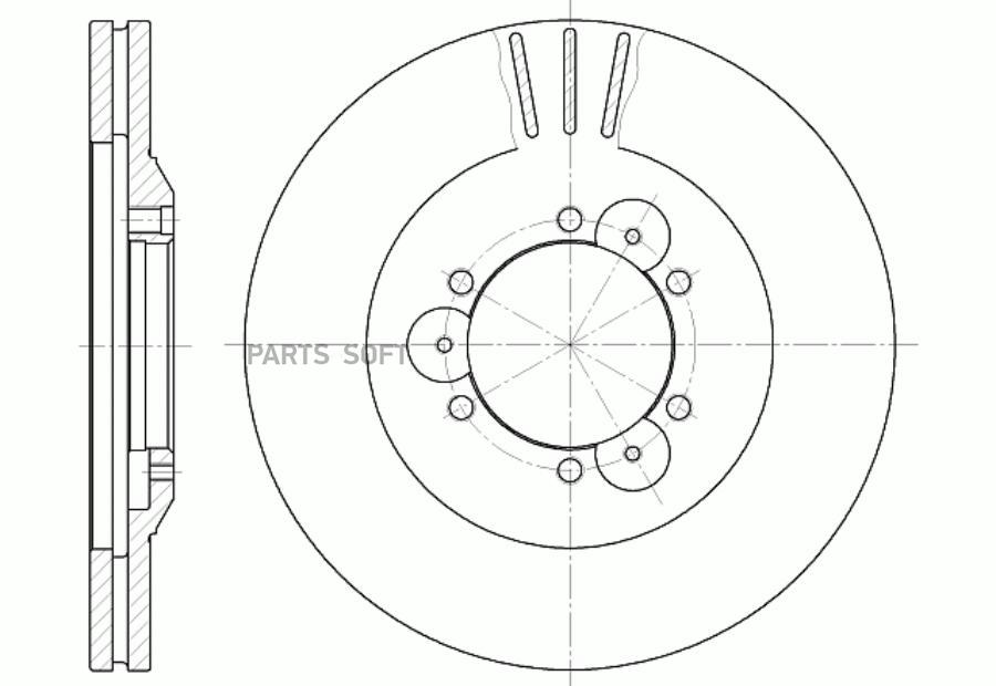 

Диск тормозной вентилируемый G-brake GR-02230