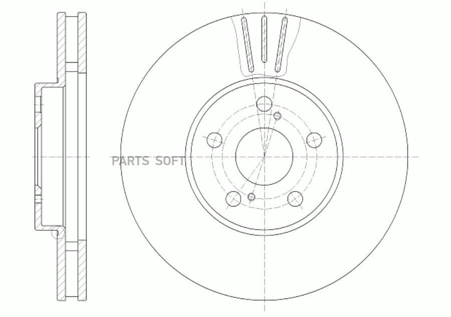 

Диск тормозной вентилируемый G-brake GR-02292