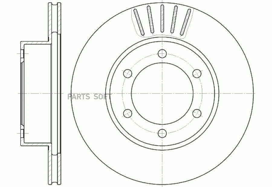 

Диск тормозной вентилируемый G-brake GR-02339