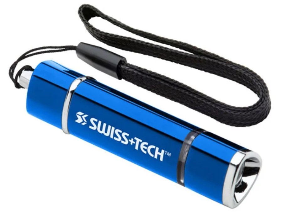 фото Swisstech карманный фонарик mini-stretch, син. swiss+tech