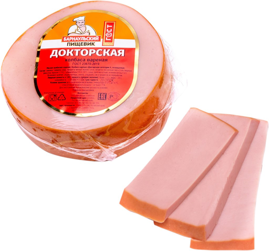 

Колбаса Барнаульский пищевик Докторская вареная 1 кг