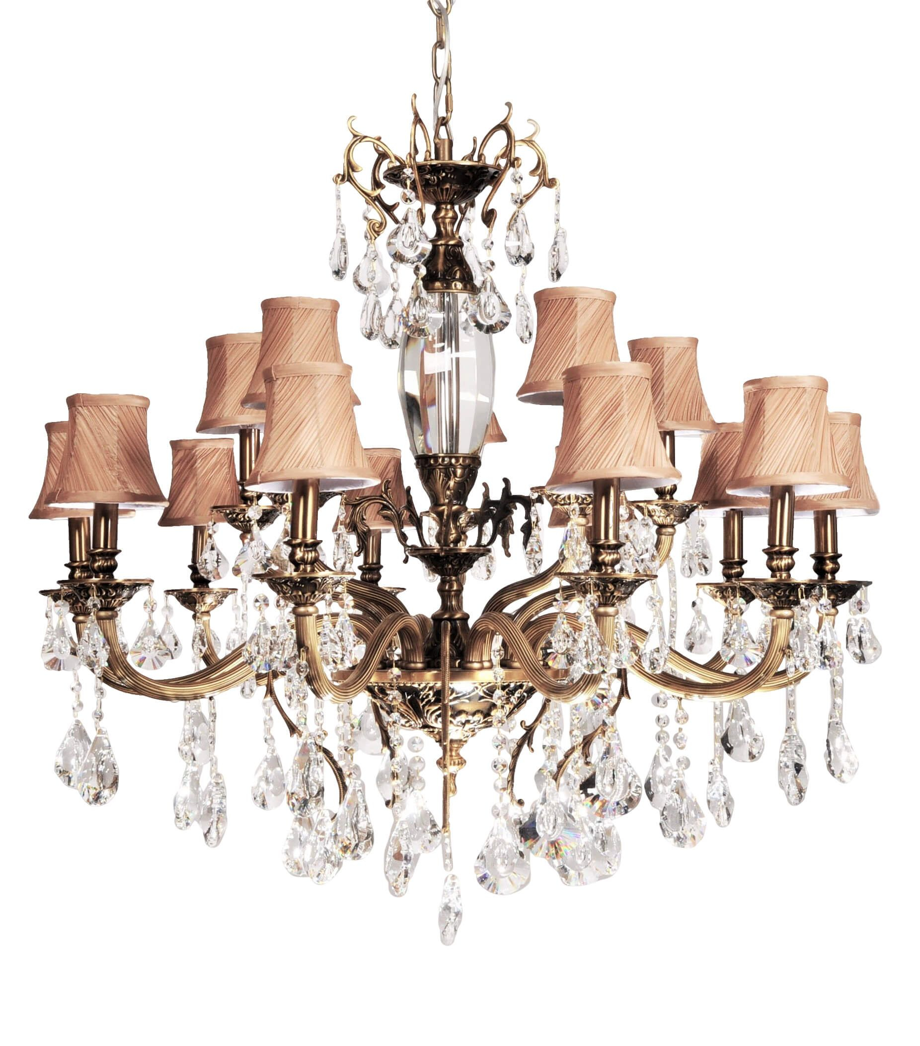 

Хрустальная подвесная люстра Lumina Deco Lussinare LDP 9236-15
