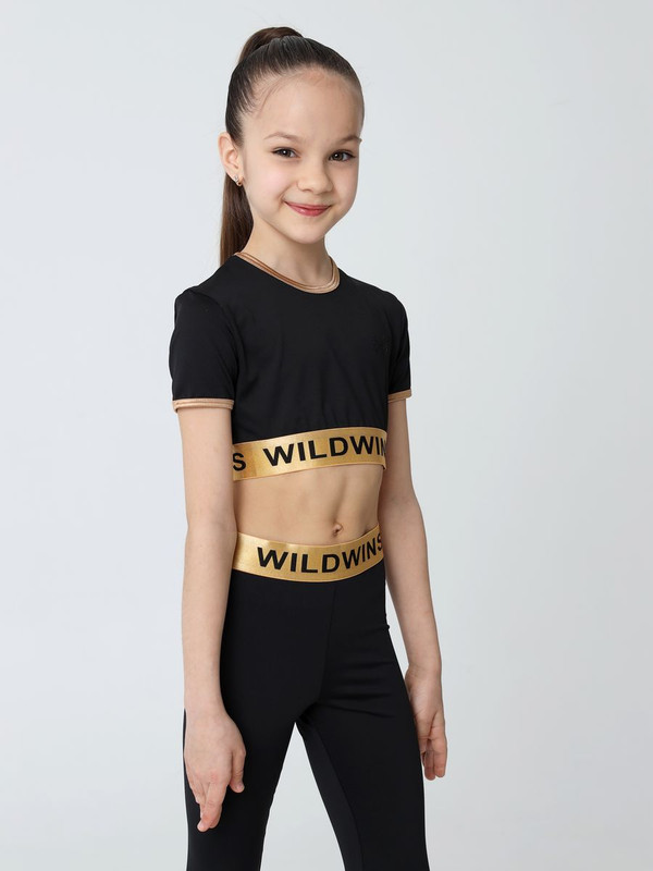 

Топ детский WILDWINS WW-MF070, черный, 158, WW-MF070