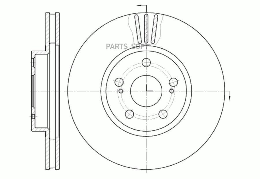 

Диск тормозной вентилируемый G-brake GR-02742