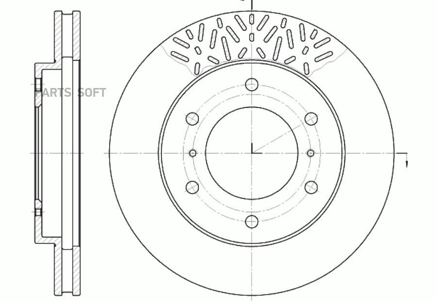 

Диск тормозной вентилируемый G-brake GR-02795