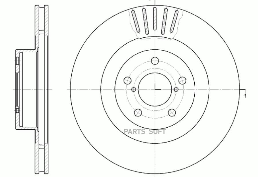 

Диск тормозной вентилируемый G-brake GR-02828
