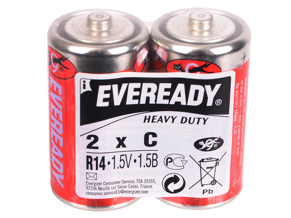 Батарейка R14 Eveready Carbon Zinc Hd 2 Шт. Energizer арт. 7638900370829