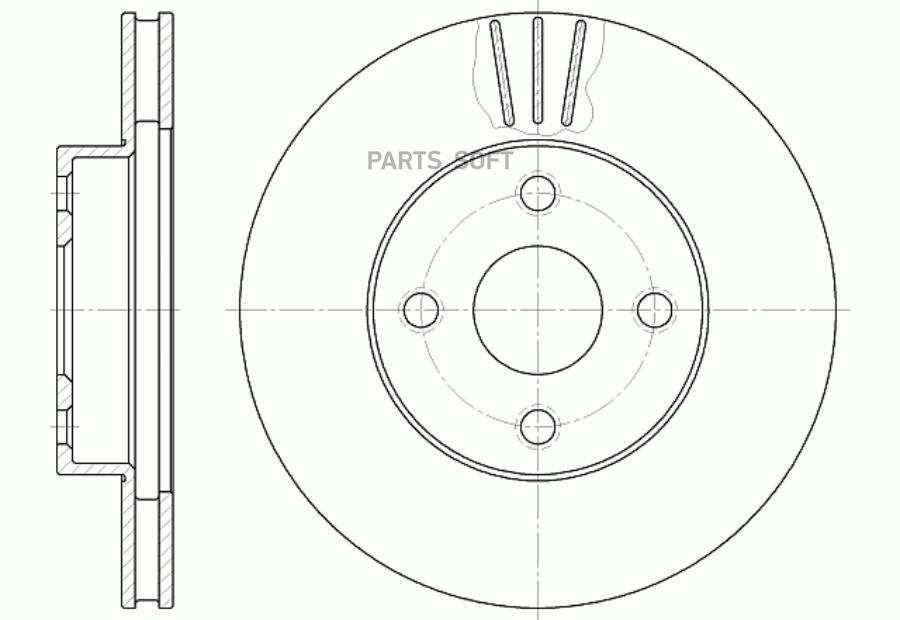 

Диск тормозной вентилируемый G-brake GR-02860