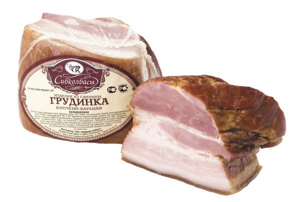 

Грудинка Сибколбасы варено-копченая 1 кг