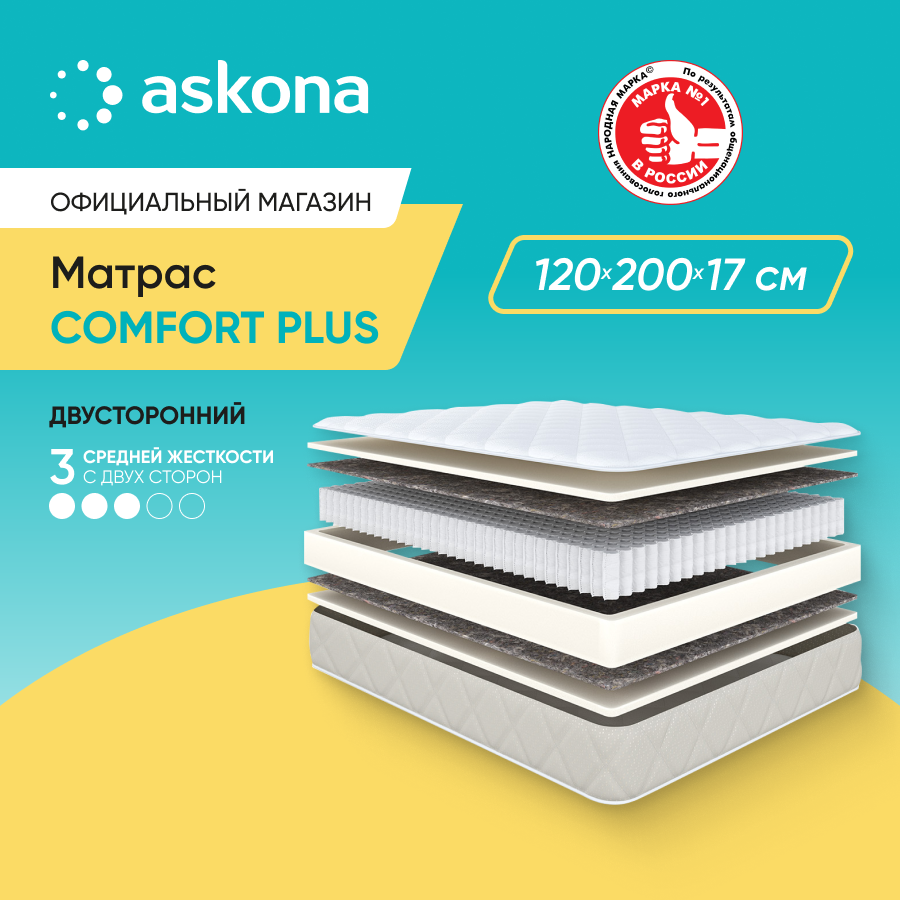 Матрас Askona Comfort Plus 120x200