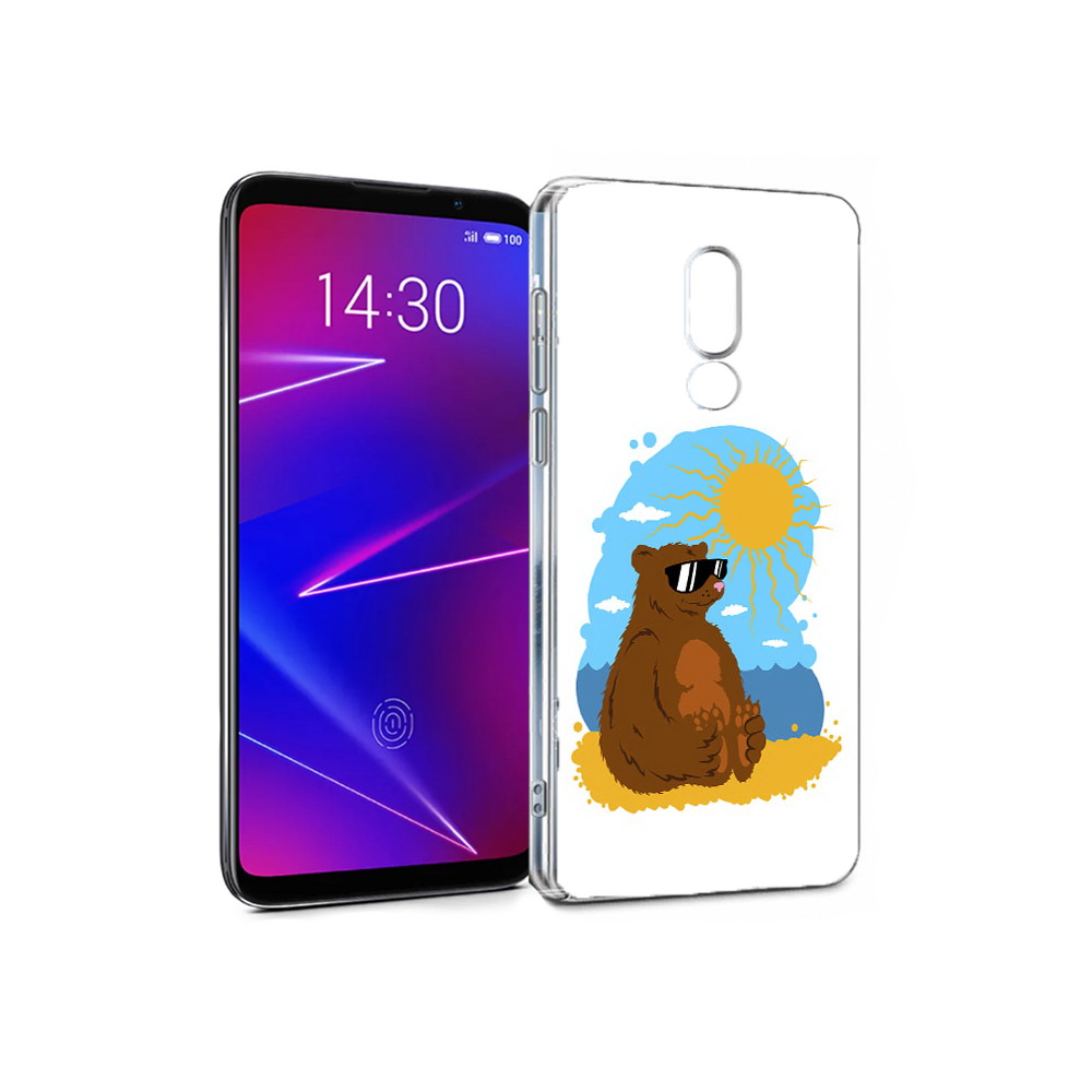 

Чехол MyPads Tocco для Meizu 16 медведь на чиле (PT136611.84.468), Прозрачный, Tocco