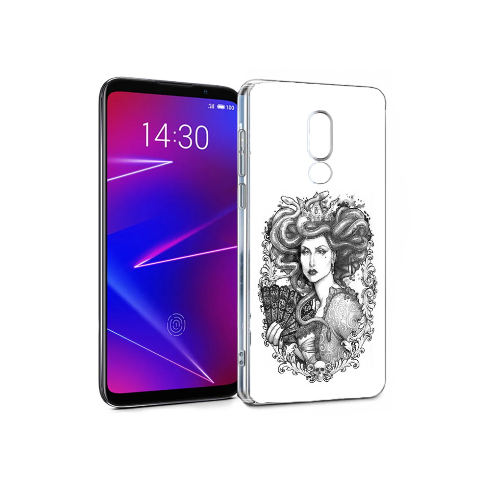 

Чехол MyPads Tocco для Meizu 16 медуза черно белый (PT136611.84.472), Прозрачный, Tocco