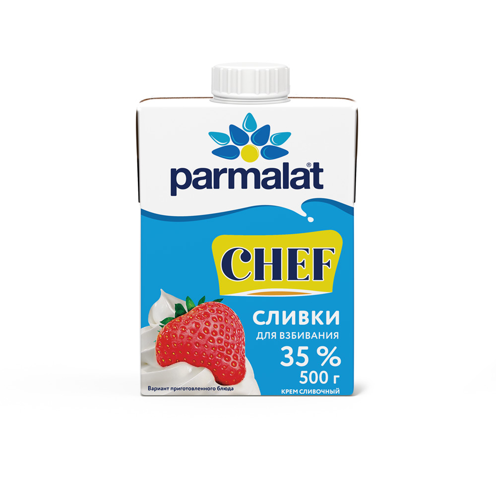 Сливки Parmalat идеально для взбивания  35% 500 г