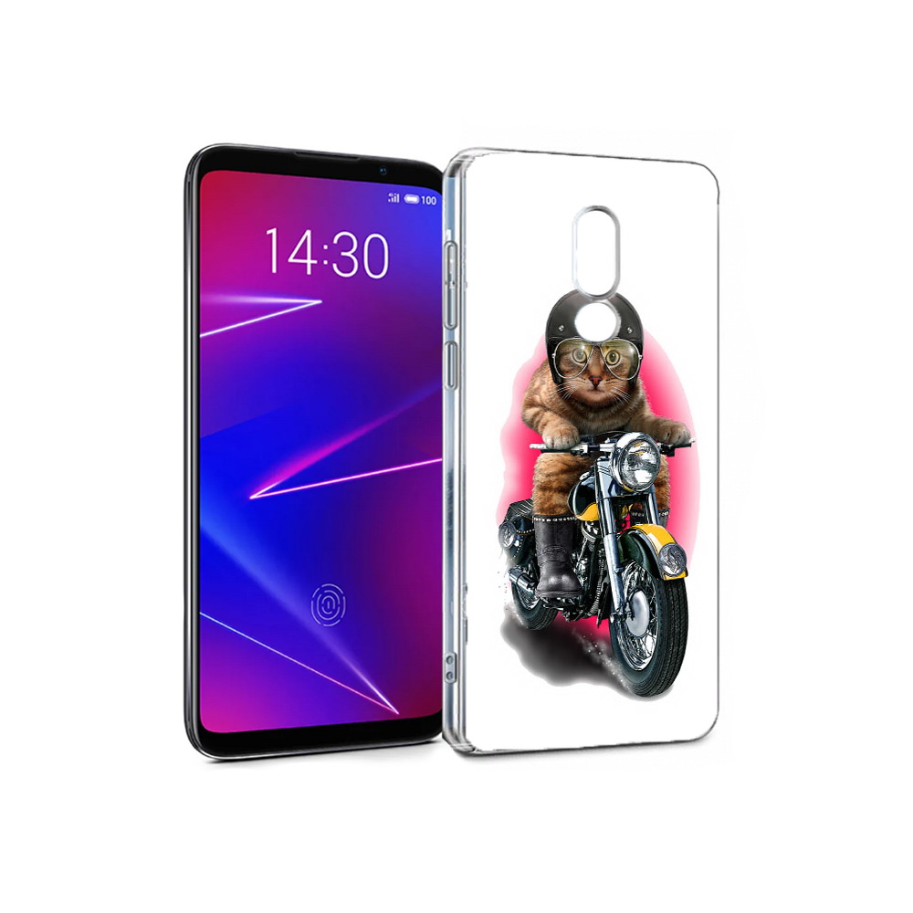 

Чехол MyPads Tocco для Meizu 16 мото-кот (PT136611.84.485), Прозрачный, Tocco