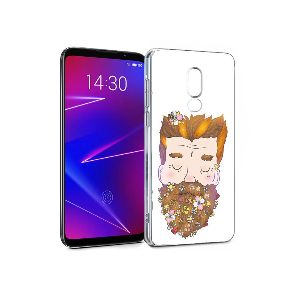 

Чехол MyPads Tocco для Meizu 16 мужчина с цветами в бороде (PT136611.84.489), Прозрачный, Tocco