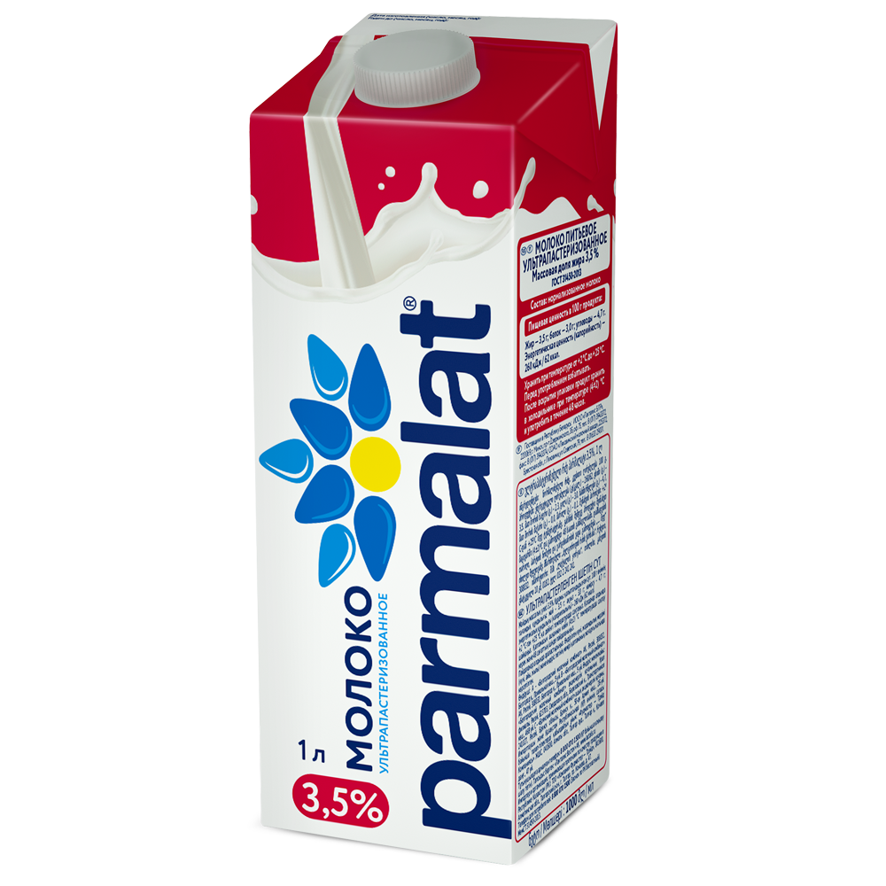 Молоко Parmalat ультрапастеризованное 3,5% 1 л