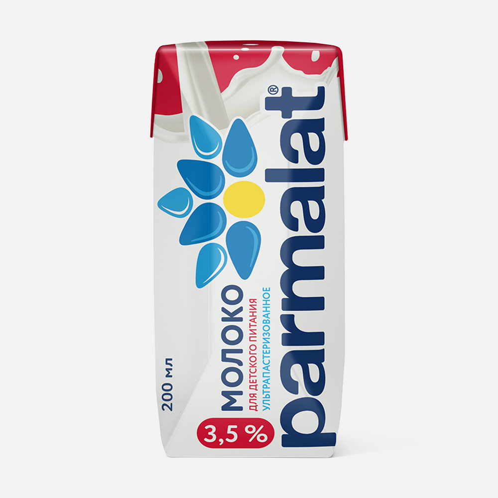 Молоко Parmalat ультрапастеризованное 35 200 мл 52₽