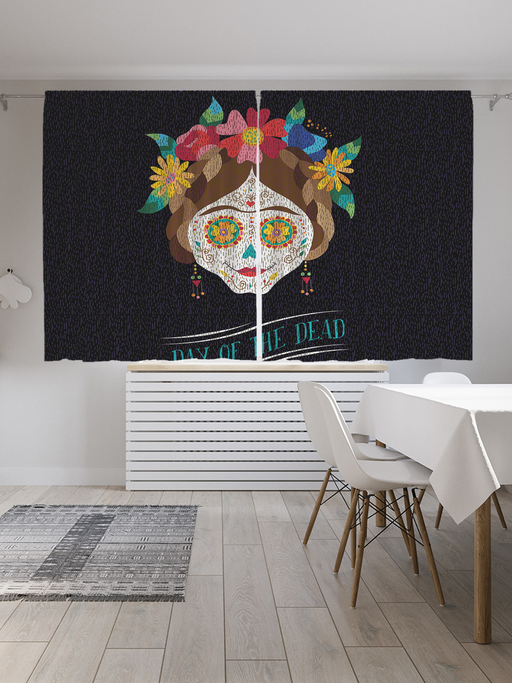 фото Шторы joyarty с фотопечатью "мексиканский праздник" из сатена, 290х180 см