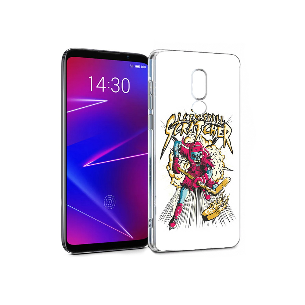 

Чехол MyPads Tocco для Meizu 16 нарисованный скелет хоккеист (PT136611.84.514), Прозрачный, Tocco
