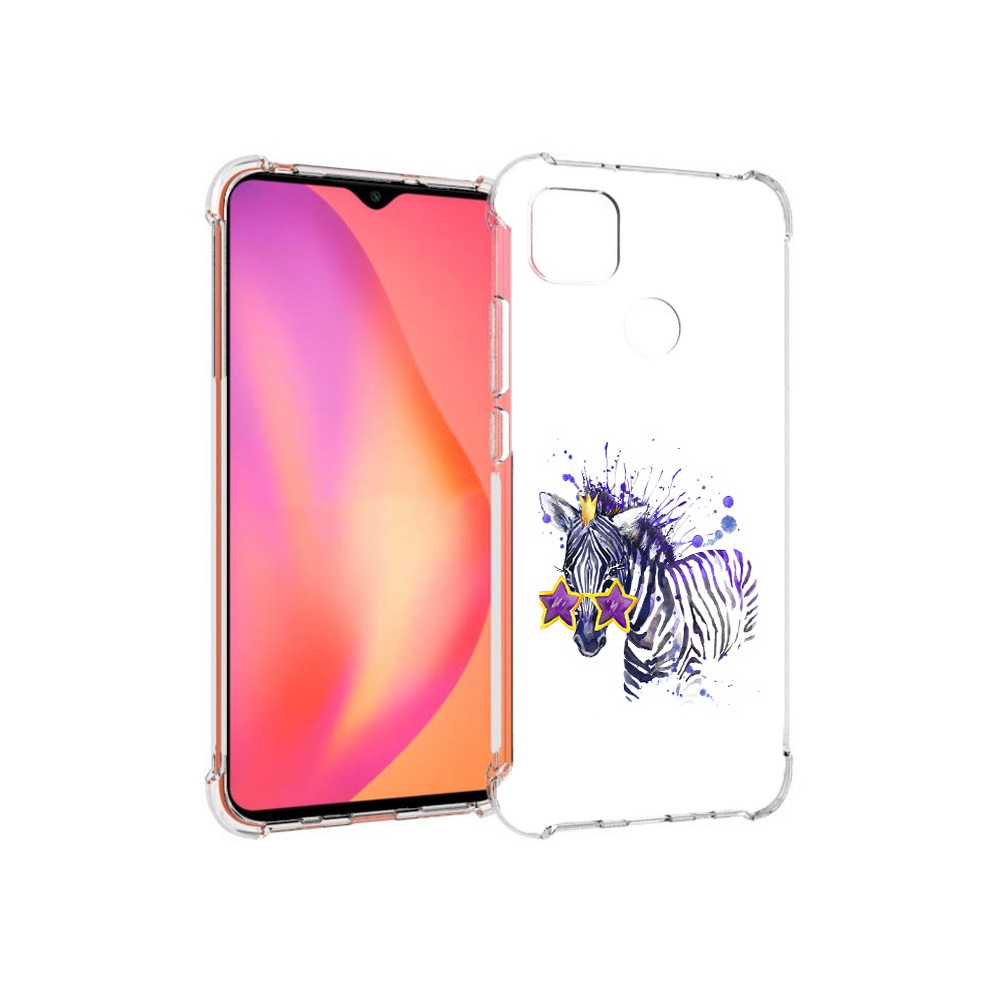 

Чехол MyPads Tocco для Xiaomi Redmi 9C акварельная зебра (PT152115.265.215), Прозрачный, Tocco
