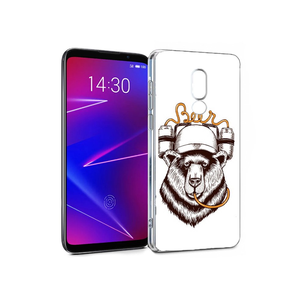 

Чехол MyPads Tocco для Meizu 16 пивной медведь (PT136611.84.538), Прозрачный, Tocco