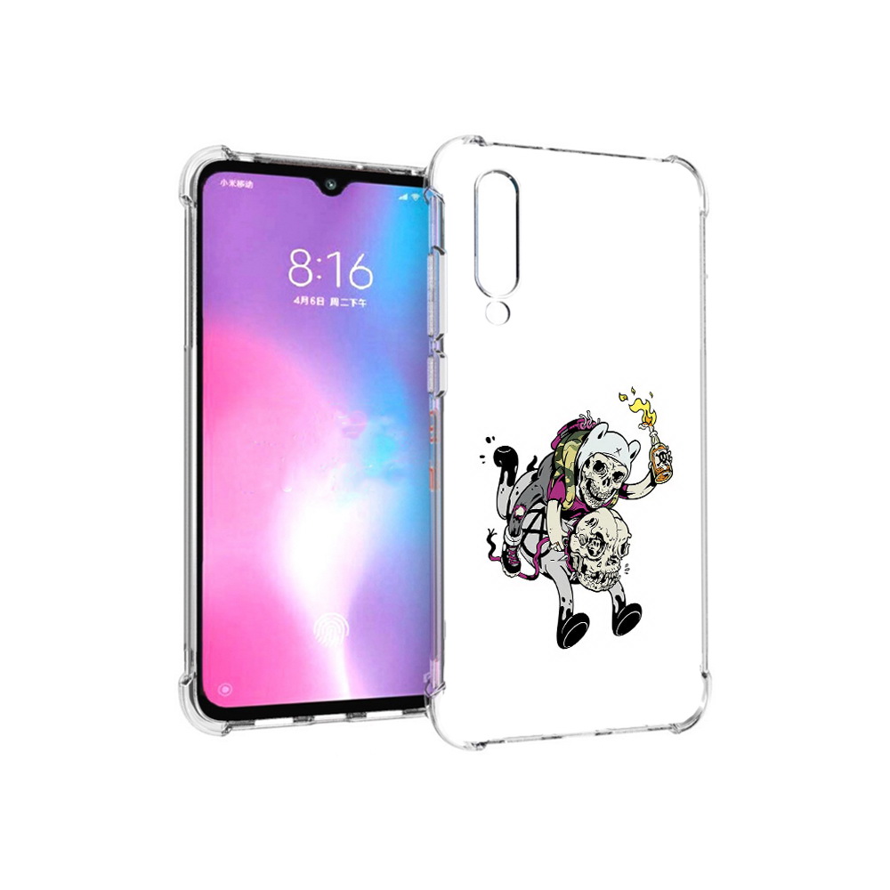 

Чехол MyPads Tocco для Xiaomi Mi CC9 время приключений скелеты (PT134127.292.277), Прозрачный, Tocco