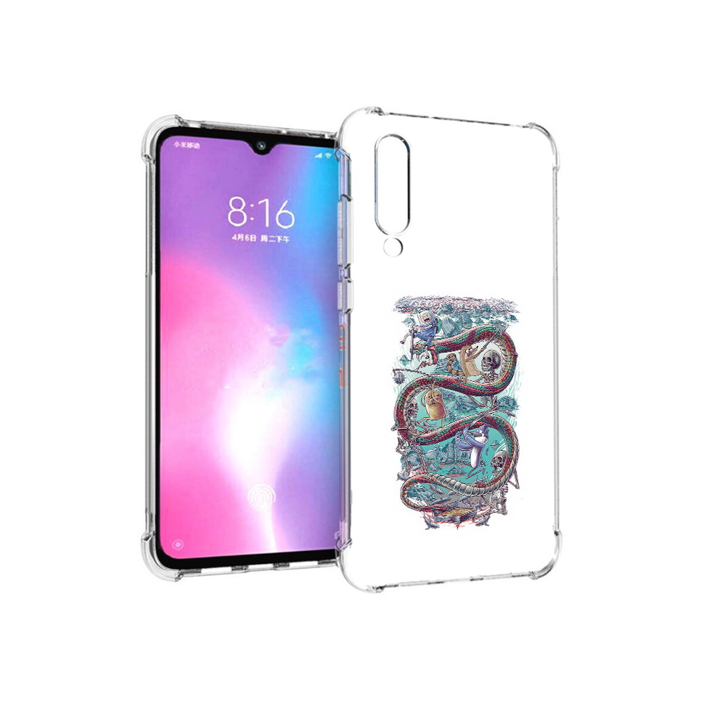 

Чехол MyPads Tocco для Xiaomi Mi CC9 время приключений страшилка (PT134127.292.280), Прозрачный, Tocco
