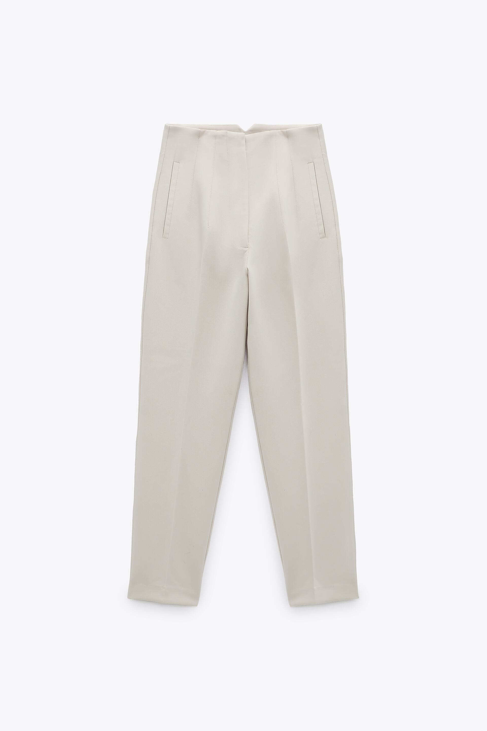 

Брюки женские ZARA 01608532 белые XL (доставка из-за рубежа), 01608532