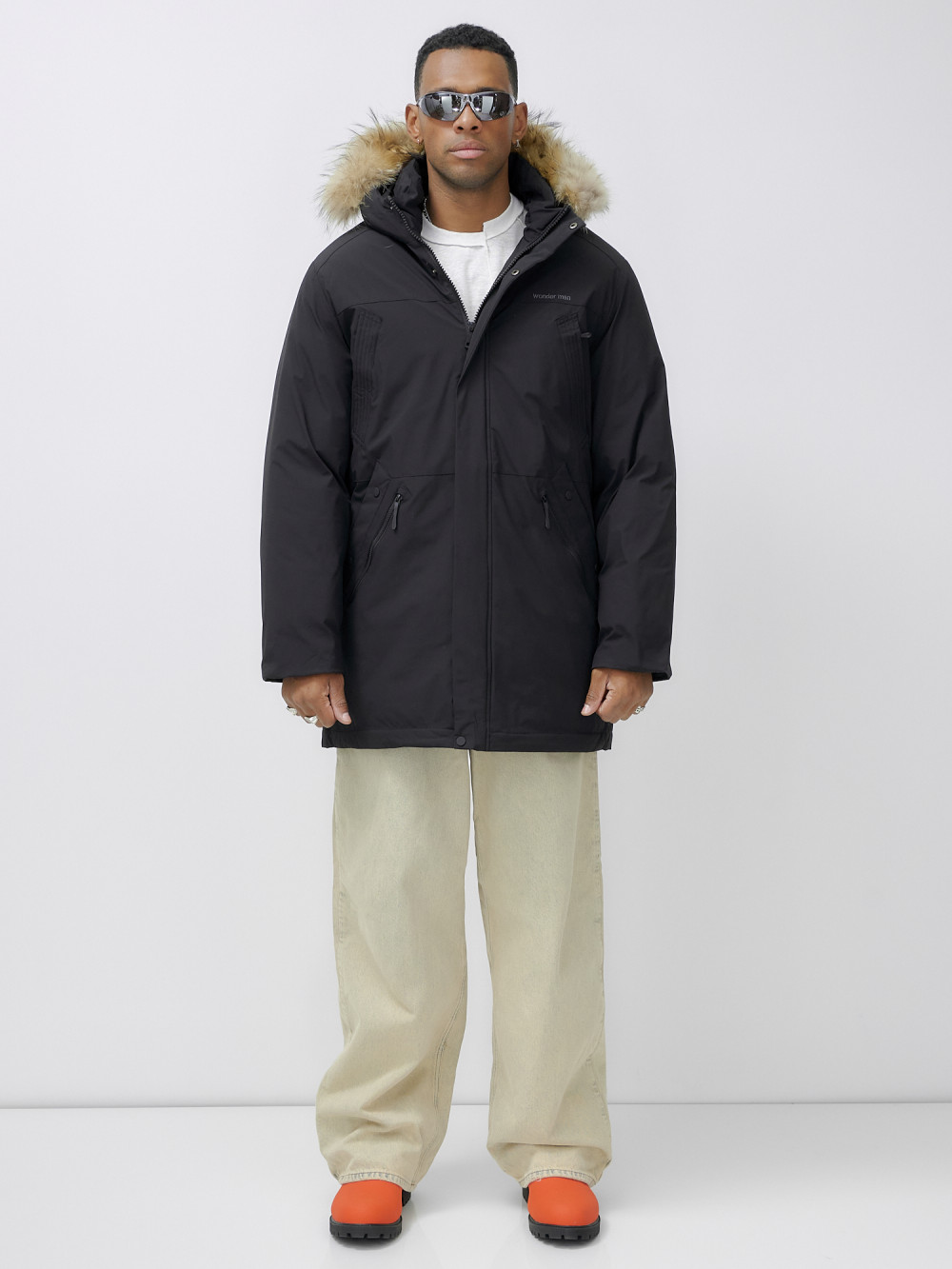 

Парка мужская MTFORCE 999 черная XXL, Черный, 999