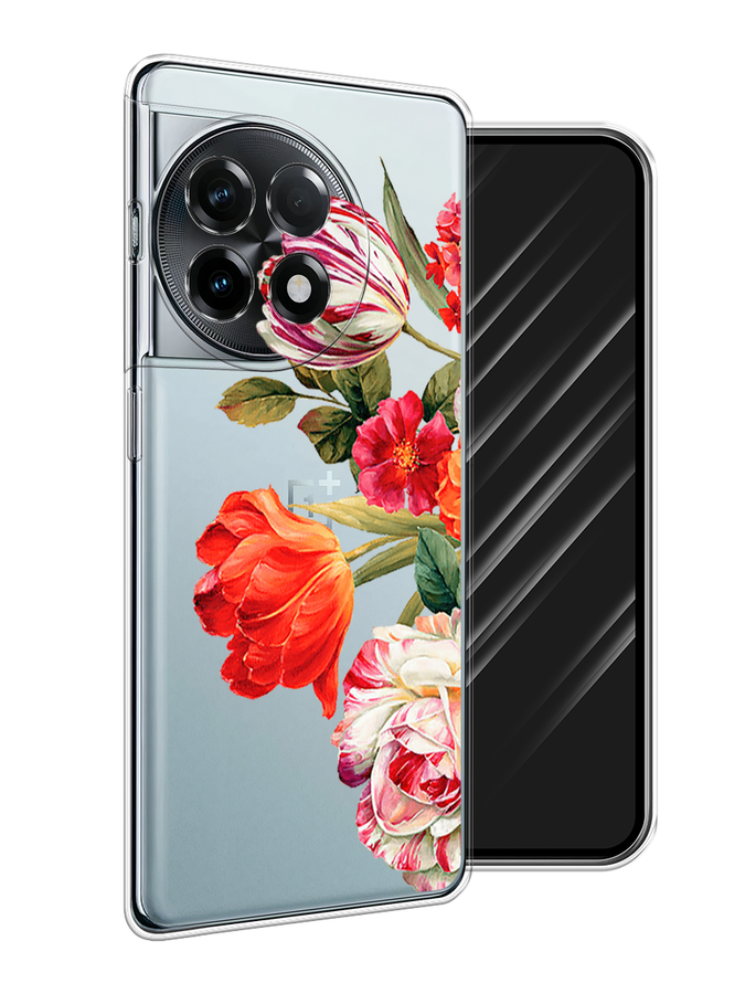 

Чехол Awog на OnePlus 11R "Весенний букет", Красный;розовый;зеленый, 154150-1