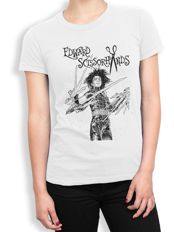 

Футболка женская Dream Shirts Эдвард Руки Ножницы белая 3XL, Эдвард Руки Ножницы