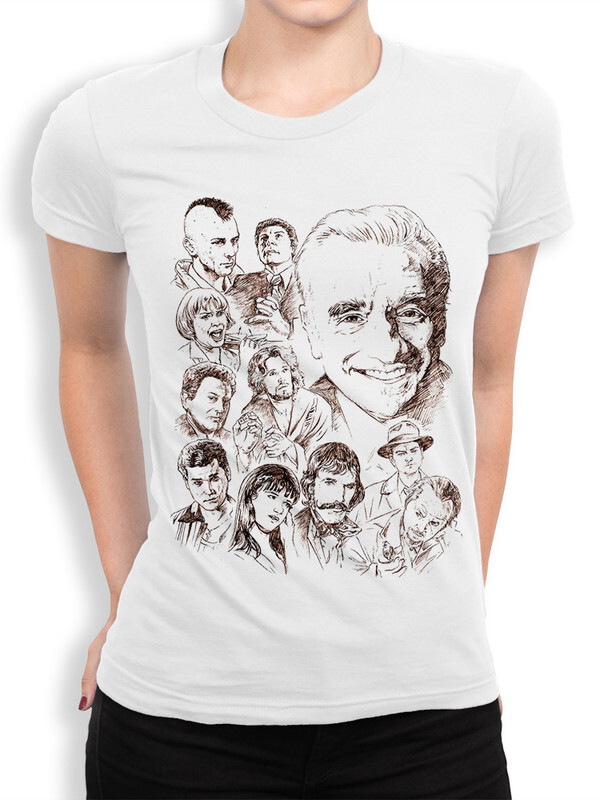

Футболка женская Dream Shirts Фильмы Скорсезе белая 2XL, Фильмы Скорсезе
