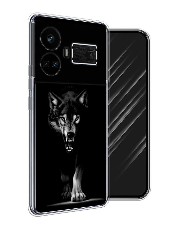 

Чехол Awog на Realme GT5 "Волк выходит из ночи", Серый;черный;белый, 2515050-1