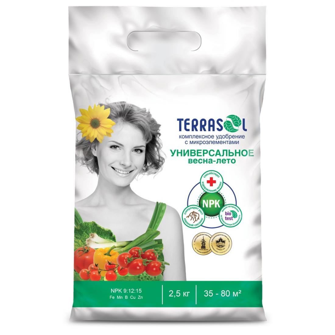 

Минеральное удобрение комплексное TerraSol универсальное весна-лето 663046 2,5 кг