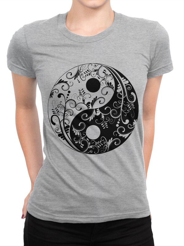 

Футболка женская Dream Shirts Инь-Янь серая 3XL, Серый, Инь-Янь