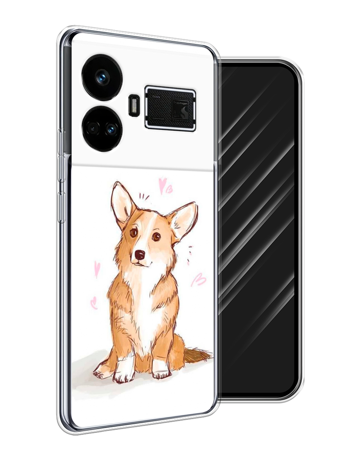 

Чехол Awog на Realme GT5 "Корги любовь", Бежевый;белый, 2515050-1