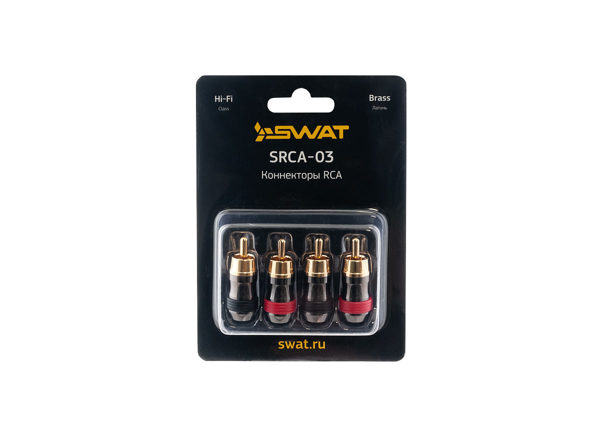 

Коннектор SWAT SRCA-03 RCA, Черный, SWAT SRCA-03
