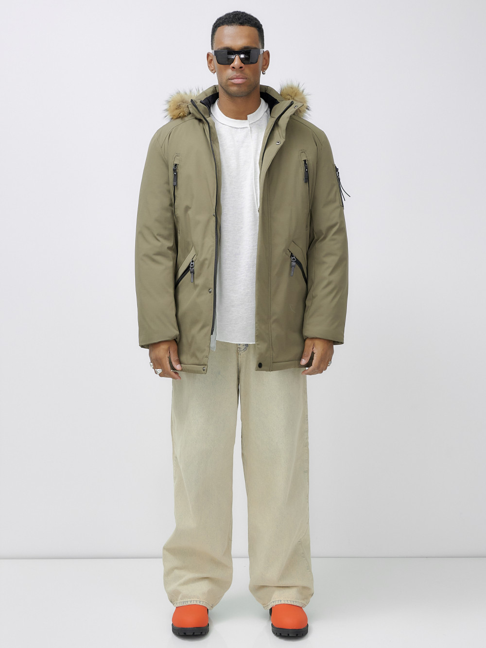 

Парка мужская MTFORCE 606_1 бежевая 4XL, Бежевый, 606_1