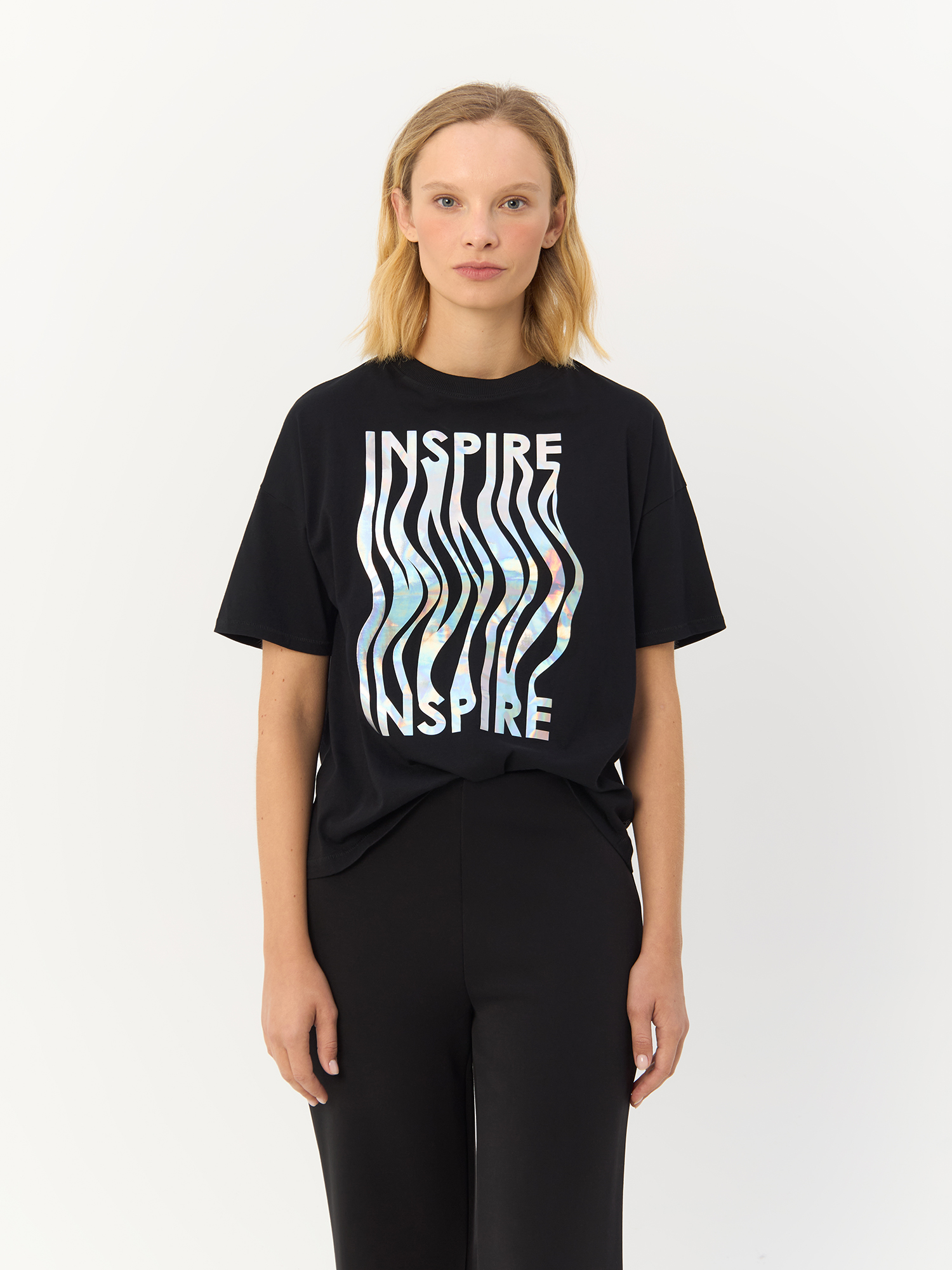 

Футболка женская QS by s.Oliver 2138415/99D0 черная XXL, Черный, 2138415/99D0