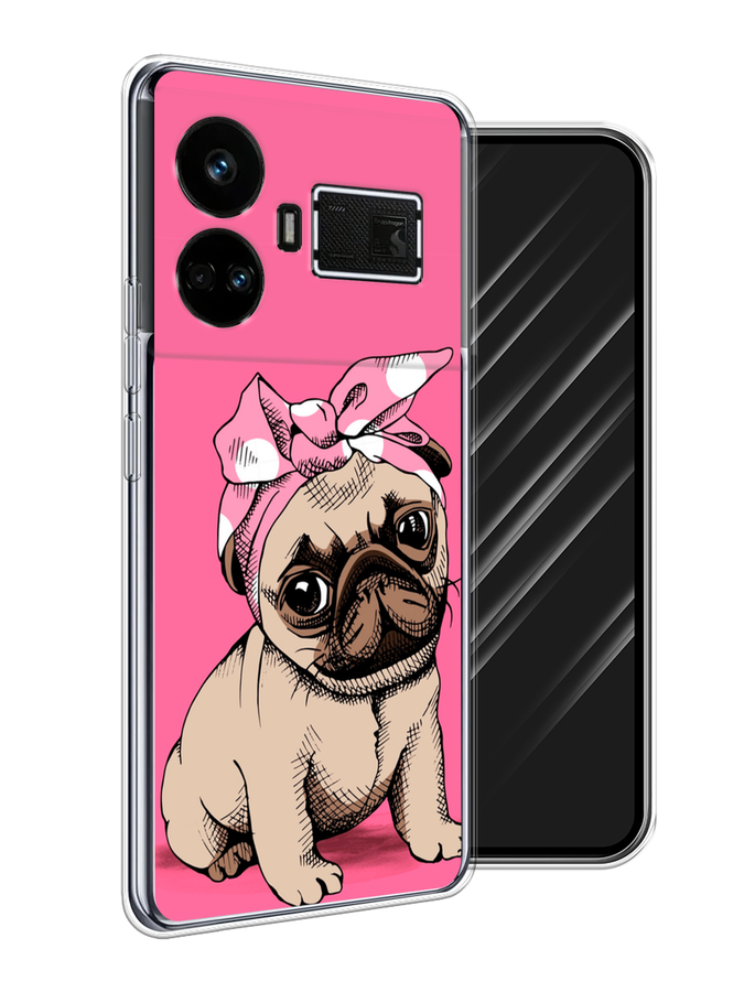 

Чехол Awog на Realme GT5 "Dog Pin-Up", Розовый;бежевый, 2515050-1