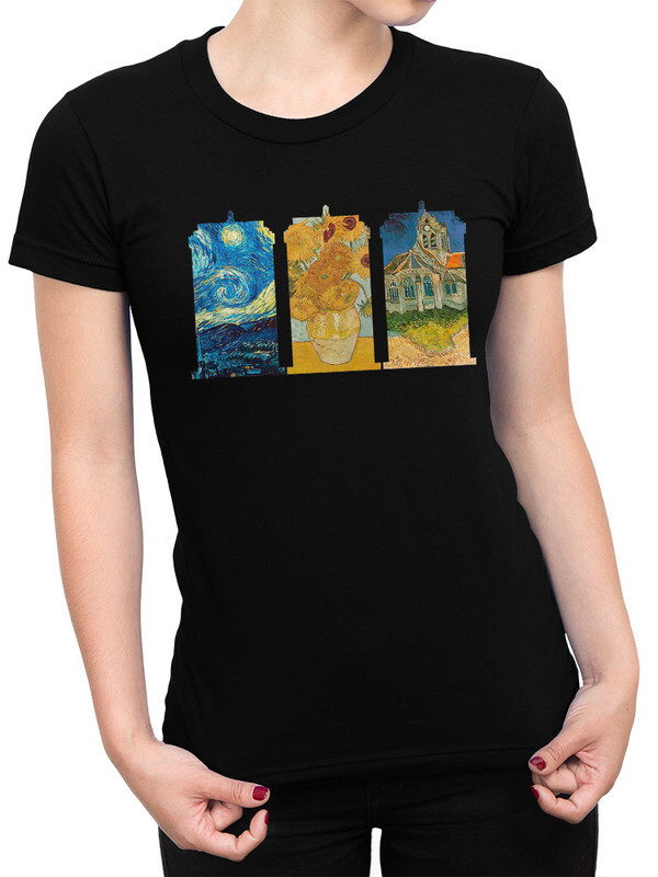 

Футболка женская Dream Shirts Ван Гог черная XL, Черный, Ван Гог