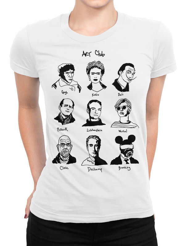 фото Футболка женская dream shirts известные художники белая 3xl